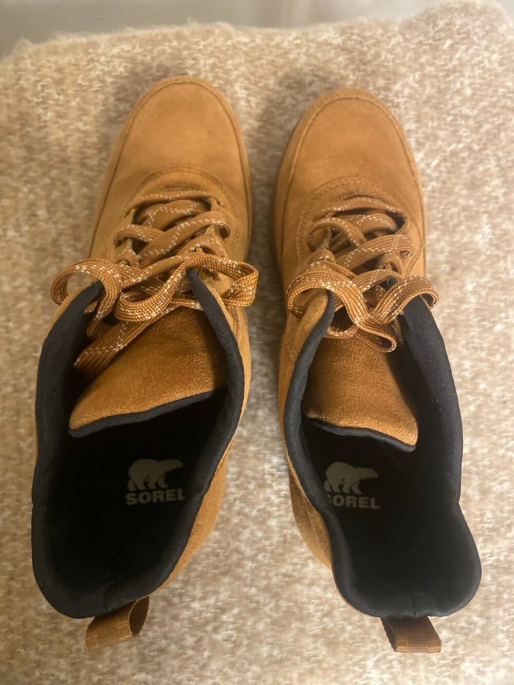 Sorel Tan Suede Ankle Boots Size 8 NWOB - Picture 6 of 9